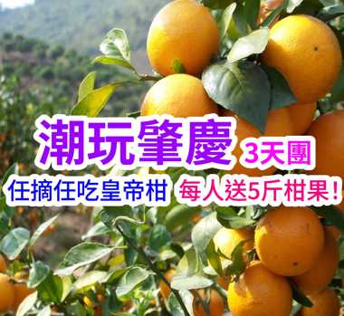 重本船遊星湖濕地公園觀丹頂鶴、暢遊嶺南小故宮、打卡魔法城堡日與夜、任摘任吃中國柑王『皇帝柑』（每人贈送5斤）潮玩肇慶、德慶3天團
