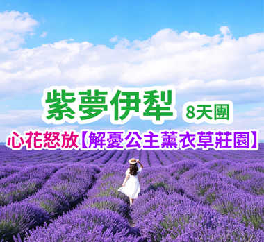 心花怒放【解憂公主薰衣草莊園】 紫夢伊犁8天團
