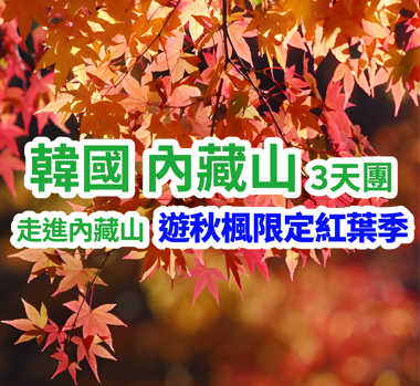 韓國內藏山賞楓3天團